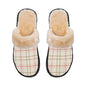 Cozy Plaid Plush Slippers