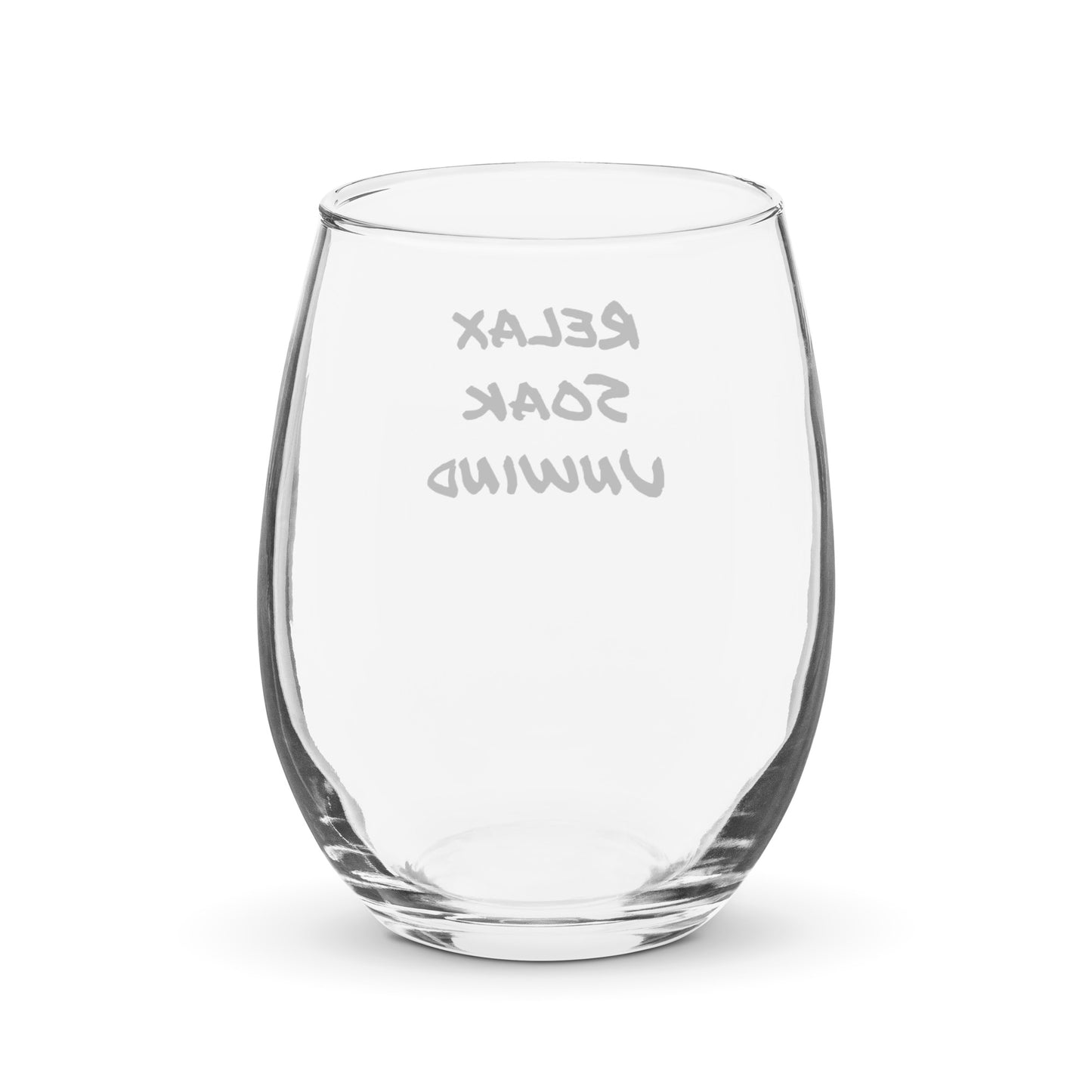 Relax Stemless Wine Glass