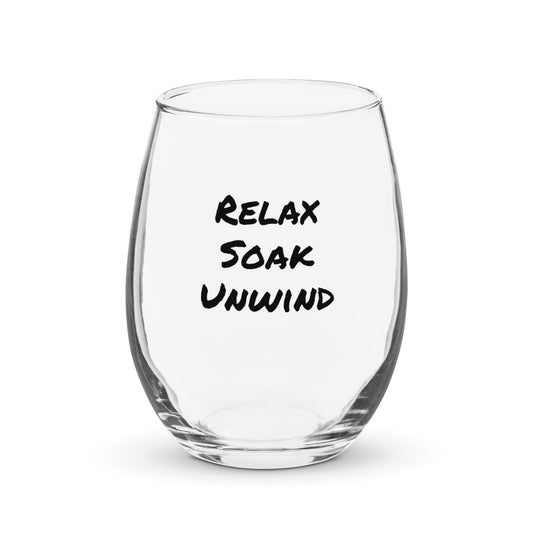 Relax Stemless Wine Glass